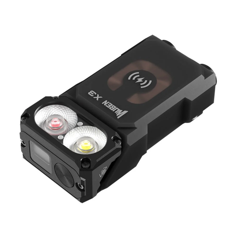 Φακός WUBEN X3 Black Lightok X3 Owl EDC Flashlight - Rechargeable Mini 700 LUMENS Flashlights (Red and white light)