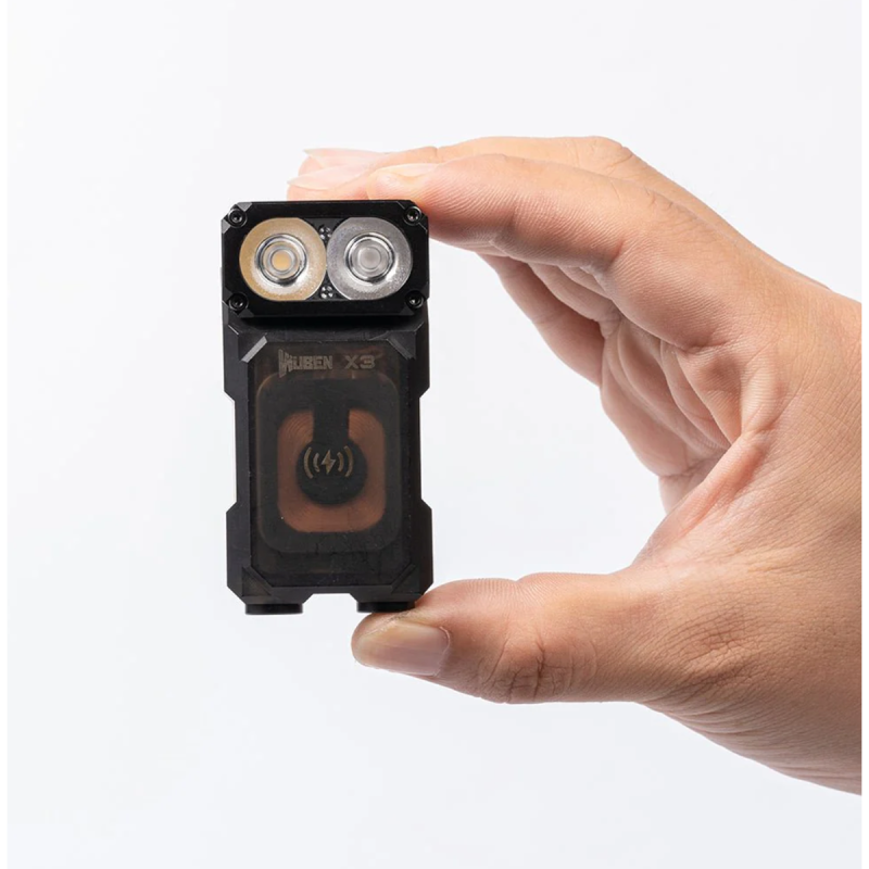 Φακός WUBEN X3 Black Lightok X3 Owl EDC Flashlight - Rechargeable Mini 700 LUMENS Flashlights (Red and white light)