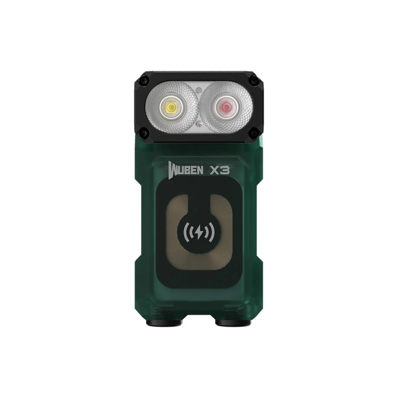 Φακός WUBEN X3 Pro Green Lightok X3 Owl Compact Rechargeable EDC (Red and white light)