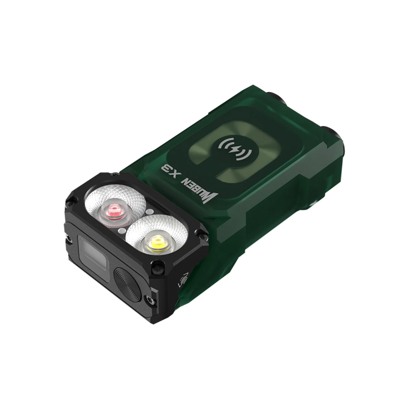 Φακός WUBEN X3 Pro Green Lightok X3 Owl Compact Rechargeable EDC (Red and white light)