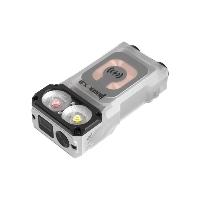 Φακός WUBEN X3 Pro White Lightok X3 Owl Compact Rechargeable EDC Flashlight (Red and white light)