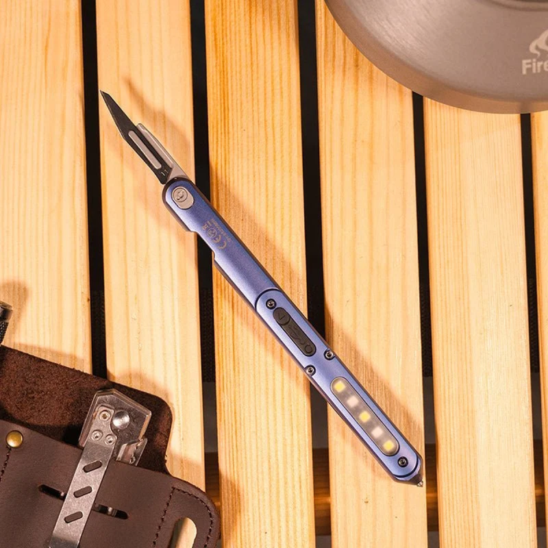 Φακός Στυλό WUBEN E62 Blue Πολυλειτουργικός EDC