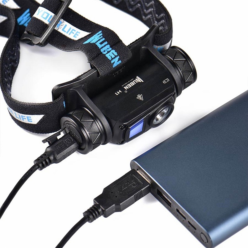 Φακός κεφαλης WUBEN H1 Black - 1200 Lumens Brightest Rechargeable Outdoor Hiking Headlamp