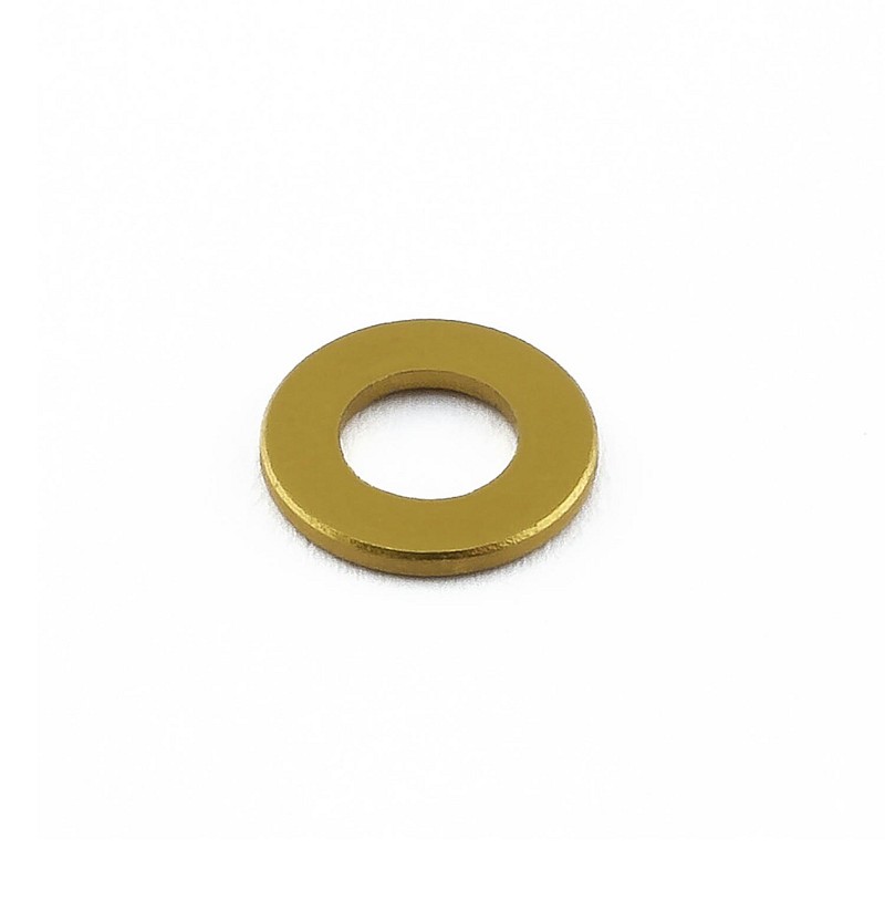 Aluminium Flat Washer M5 (10mm O/D) Gold