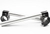 Motorcycle clip-on handlebars ? 41 mm, black
