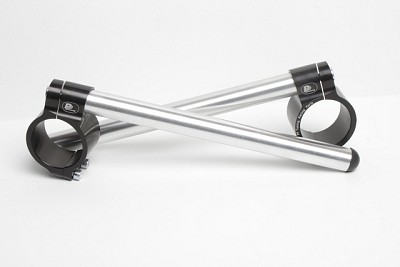 Motorcycle clip-on handlebars ? 47 mm, black, type Sport