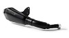 REMUS RS RACING, machined aluminium endcap, silver coated, stainless steel black