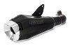 REMUS RS RACING, machined aluminium endcap, silver coated, stainless steel black