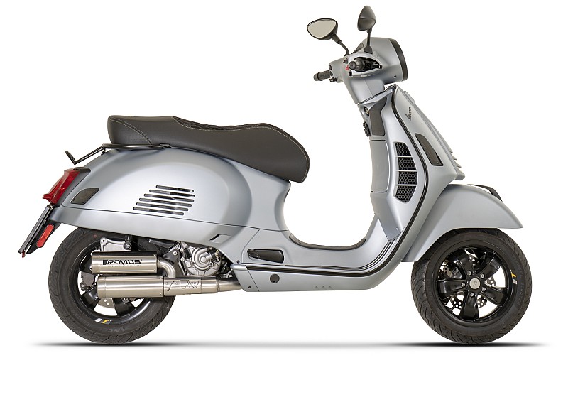 Slip-On REMUS Double MESH (sport silencer with removable sound insert), stainless steel brushed