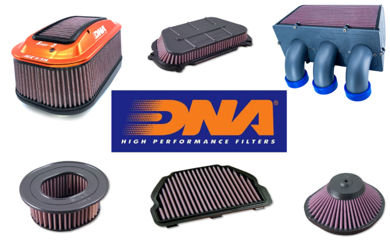 Φίλτρο αέρα ελευθέρας DNA για  HONDA Monkey 125 22-23 AirBox Kit MK2 Version-(Leather Top) Set Hexagonal Blue - Stage 3