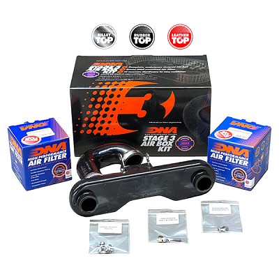Φίλτρο αέρα ελευθέρας DNA για  HONDA Monkey 125 22-23 AirBox Kit MK2 Version-(Leather Top) Set Hexagonal Grey - Stage 3