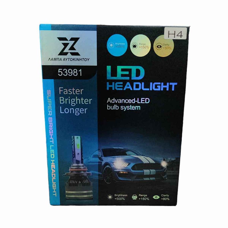 LED Λάμπα ZX 1ΤΜΧ CANBUS 60W Η4 OEM