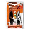 ΦΛΑΣ KAP ΜΑΥΡΟ ΜΕ LED 75X27MM
