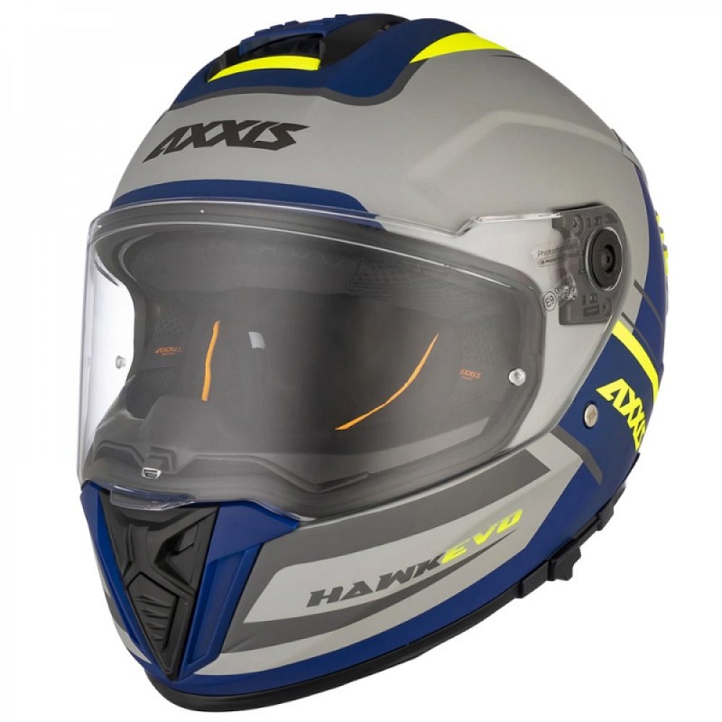 ΚΡΑΝΟΣ AXXIS FF122 HAWK SV EVO DAYTONA C2 ECE22.06 MATT ΓΚΡΙ