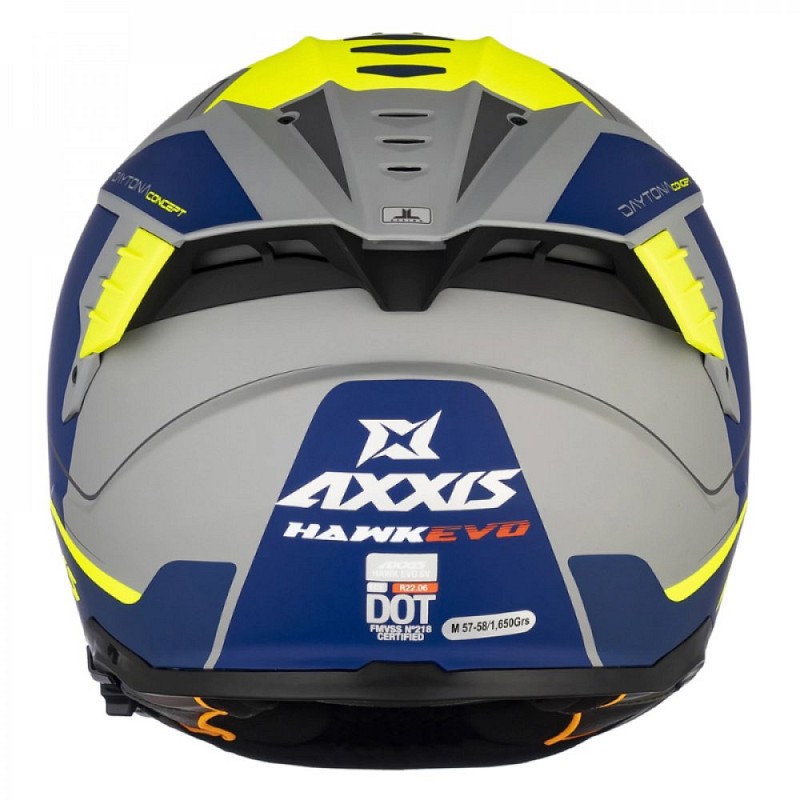 ΚΡΑΝΟΣ AXXIS FF122 HAWK SV EVO DAYTONA C2 ECE22.06 MATT ΓΚΡΙ