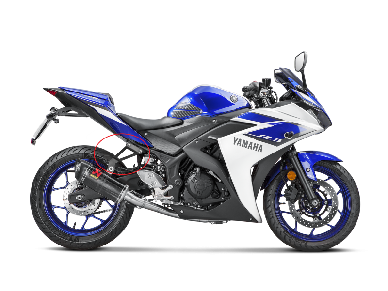 Optional Muffler bracket (SS) (for S-Y3R1-APC)(14-23) YZF R25 14-23/ R3 15-21/MT-03 16-21/R3 22-23
