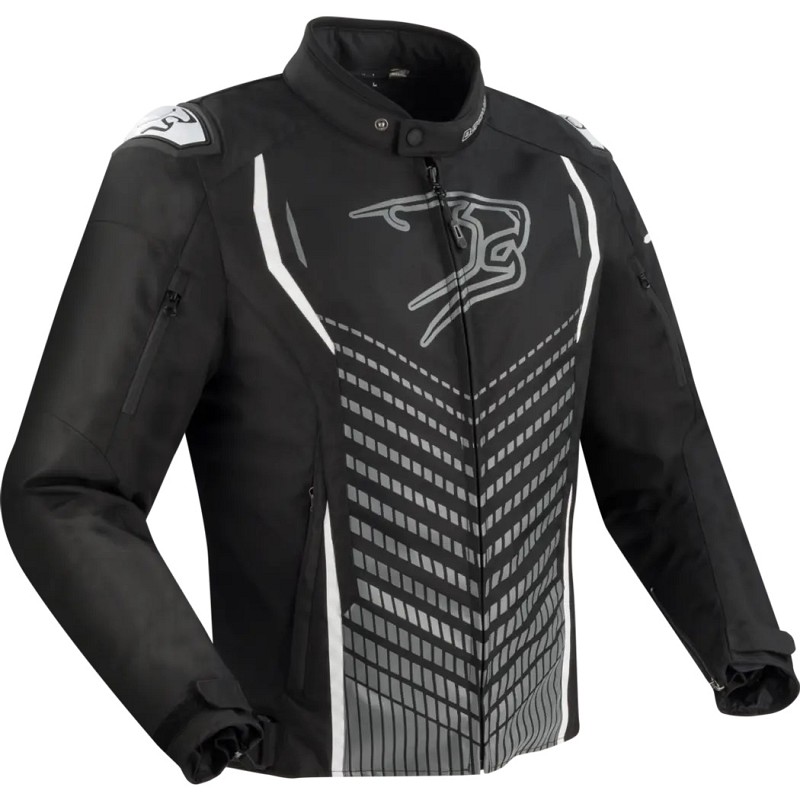 Μπουφάν μηχανής Jacket GANG Black/Grey/White BTB1769