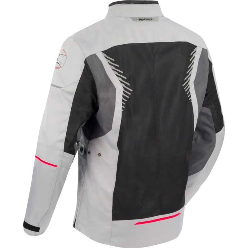 Μπουφάν μηχανής BAKUNDU Jacket Grey/Black/Red BTV831