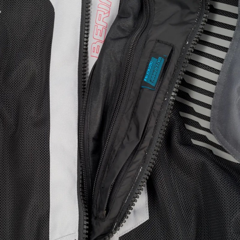 Μπουφάν μηχανής BAKUNDU Jacket Grey/Black/Red BTV831