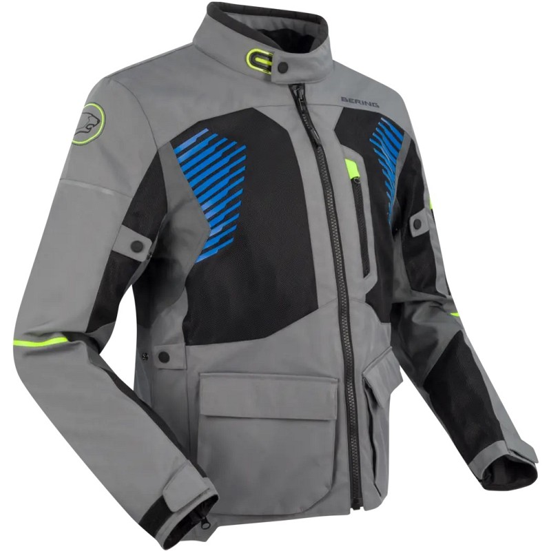 Μπουφάν μηχανής BAKUNDU Jacket Grey/Black/Black BTV832