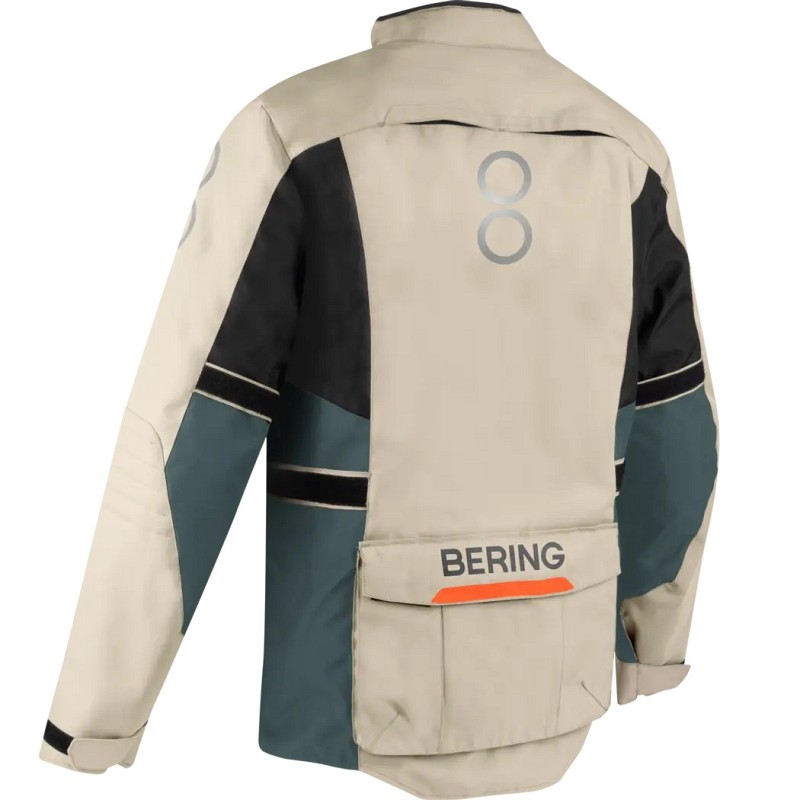Μπουφάν μηχανής SIBERIA Jacket Beige/Grey/Orange BTV855