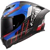 ΚΡΑΝΟΣ FULL FACE FF807 DRAGON TRAX GLOSS BLUE RED