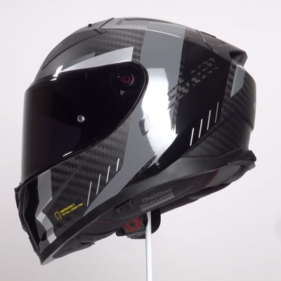 ΚΡΑΝΟΣ FULL FACE VECTOR II CARBON FF811 SOLID CARBON GRID MATT BLACK GREY ECE 22.06 |LS2