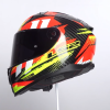 ΚΡΑΝΟΣ FULL FACE VECTOR II CARBON FF811 TANTIC Gloss Red H-V Yellow ECE 22.06 |LS2