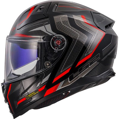 Κράνος F/F LS2 FF811 VECTOR II ALIZER Black Red Metallic ECE 22.06