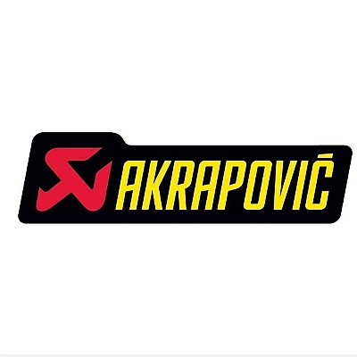 Αυτοκόλλητο Akrapovic (100 AL Horizontal) 100 x 34.5 mm Heat Resistant