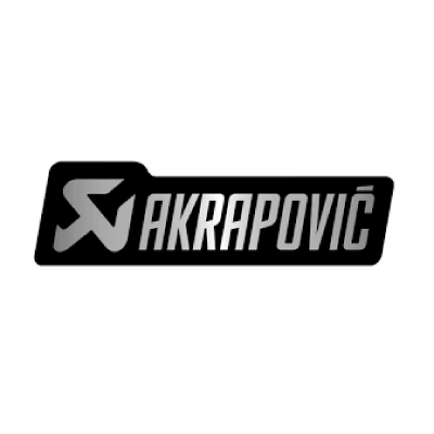 Αυτοκόλλητο Akrapovic (120 AL Horizontal) 120 x 34.5 mm Heat Resistant - Black