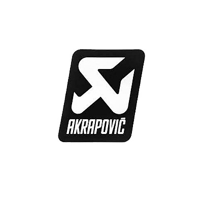 Αυτοκόλλητο Akrapovic (45 AL Vertical) 45 x 60 mm Heat Resistant - Black