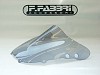 FABBRI Ανεμοθώρακας-Ζελατίνα DOUBLE BUBBLE ΣΚΟΥΡΟ ΦΙΜΕ HONDA CBR900RR 92-93 (H031/DS)