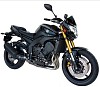 FABBRI Ανεμοθώρακας-Ζελατίνα GEN-X SPORT ΜΑΥΡΗ ΓΙΑ YAMAHA FZ8 (YX115/DD)