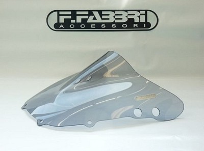 FABBRI Ανεμοθώρακας-Ζελατίνα DOUBLE BUBBLE ΣΚΟΥΡΟ ΦΙΜΕ HONDA CBR900RR '92-'93 (H031/DS)