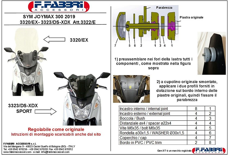 FABBRI Ανεμοθώρακας-Ζελατίνα JOYMAX Z 300 2019 (3320/E-X)